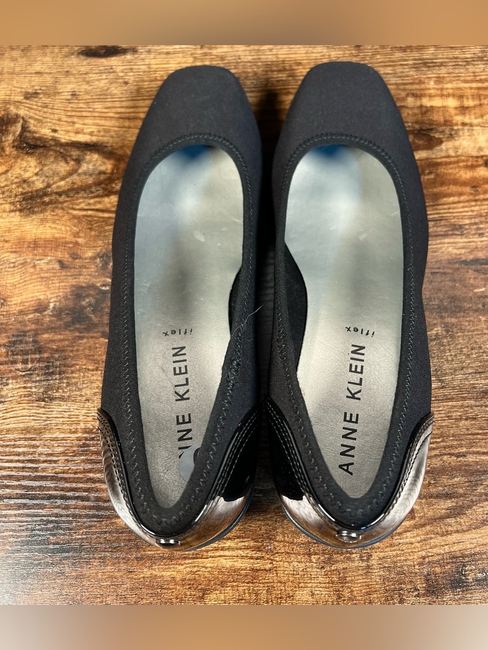 Anne Klein Shoes Slip On Wedge Heel Patent Leather Detail Wisher2 Women's 9.5 - Picture 6 of 9